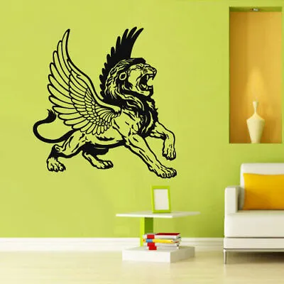 $28.99 • Buy Wall Decal Vinyl Sticker Decor Art Bedroom Lion Wings Tiger Cat Animal (Z2996)