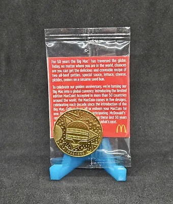 McDonalds Big Mac 50th Coin 1988-1998 Sealed • $12