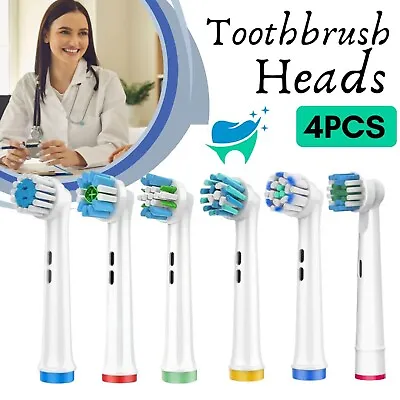 Oral B Compatible Electric Toothbrush Heads Brush Head Refills Replacement Heads • $9.49