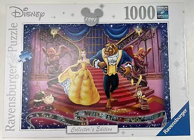 Ravensburger Disney  Beauty And The Beast  Collector's Edition 1000 Piece Jigsaw • $22.50