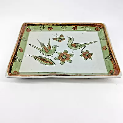 Ken Edwards Studio Tonala Mexican Folk Art Pottery Tray El Palamar Buen Gustov • $39