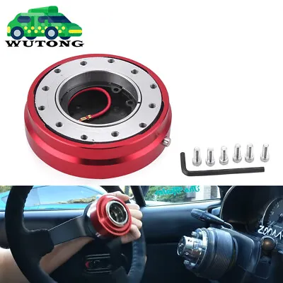 Universal Thin 6 Hole Steering Wheel Quick Release Hub Adapter Snap Off Boss Kit • $18.99