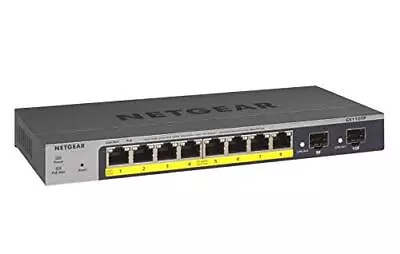 NETGEAR 10-Port PoE Gigabit Ethernet Smart Switch (GS110TP) • $159.99