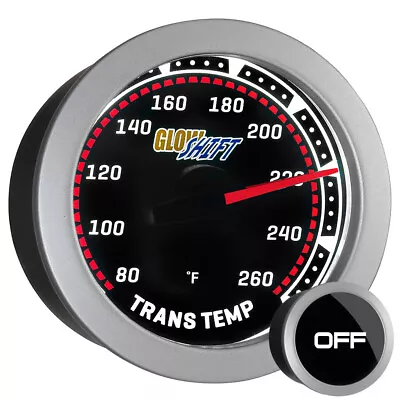 52mm GLOWSHIFT TINTED TRANSMISSION TRANS TEMPERATURE 80 - 260° F TEMP GAUGE KIT • $46.99