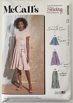 Vintage Dressmaking Sewing Pattern McCalls M8259 Womens Size XS-XXL Wrap Skirt • £12