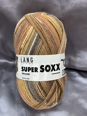 $18 • Buy LANG YARNS Super Soxx Superwashcolor 901.0204 Lot 8125 Italy