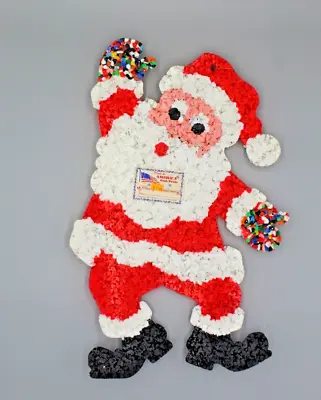 Vintage Popcorn Decoration - Melted Plastic Christmas Wall/Door Decoration • $23.95