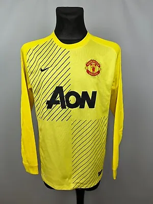 Manchester United 2013 2014 Goalkeeper Shirt Football Soccer Jersey Nike Size L • $63