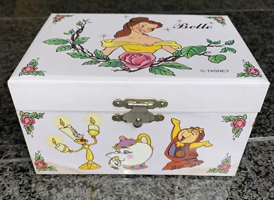 $9.99 • Buy RARE Disney Beauty And The Beast - Belle Music Box Spinning Vintage 1980's
