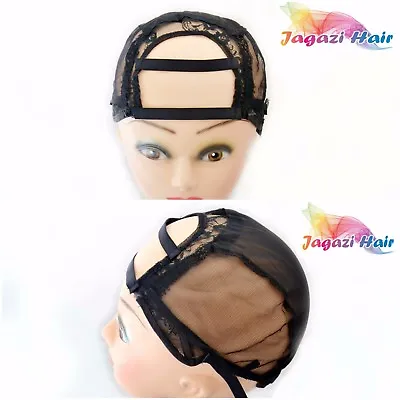 Free Shipping Lace Closure Wide Gap Wig Cap. U Part Weaving. Sizes/Strap/Comb  • £8.50