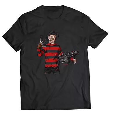 Freddy Shirt - Horror Shirt Funny Shirt Rocket Launcher Spooky Monster Art • $28