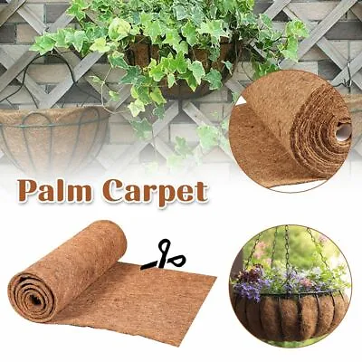 £6.74 • Buy Coconut Mat Natural Coco Liner Roll Palm Carpet Wall Hanging Basket Pet Pads.