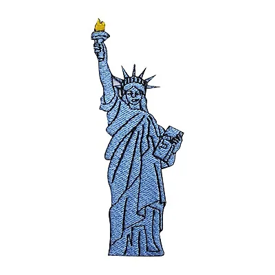 Statue Of Liberty Patch Travel Patch Embroidery Iron On Sew On Patch 10x3.5 Cm • $4.99