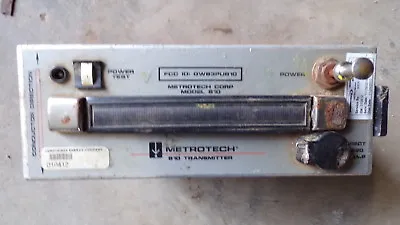 Metrotech Model 810 810 Transmitter FCC ID GW63PU810 *FREE SHIPPING* • $349.99