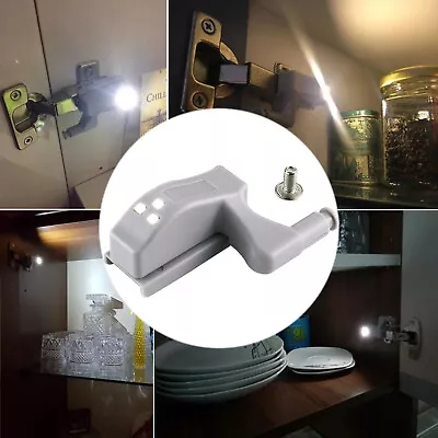 1~20Pcs LED Sensor Hinge Light For Home Kitchen Cabinet Cupboard Closet Wardrobe • £4.99