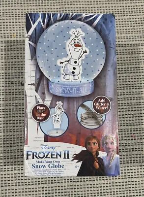 Disney Frozen 2 Make Your Own Olaf Glitter Snow Globe Arts Craft Kit NEW • $10