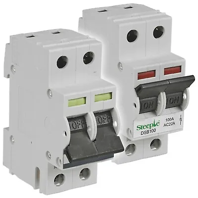 Volex/Steeple Double Pole Isolator Main Switch Circuit Breaker Electrical Home • £5.99