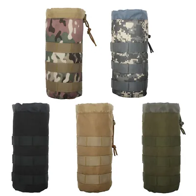 Outdoor Tactical Molle Water Bottle Bag Military Hiking Belt Holder Kettle Pouch • $7.99