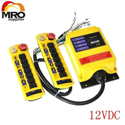 12VDC 1 Speed 2 Transmitter 7 Channel  Hoist Crane Radio Remote Controller • $154.50