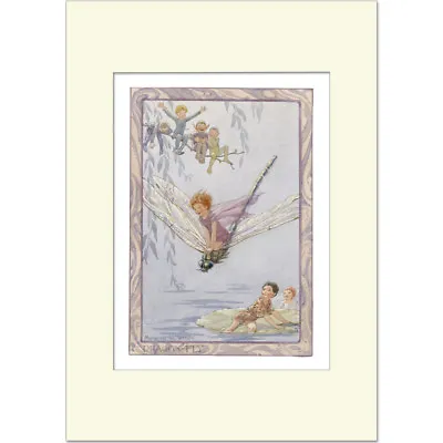 £23.50 • Buy Dragonfly - Margaret Tarrant - Medici Mounted Print