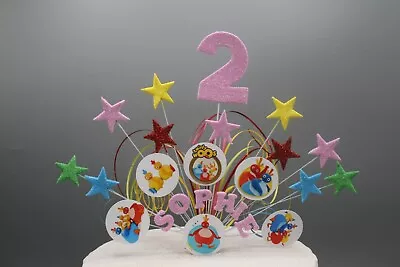 Birthday Cake Topper Stars On Wires Twirlywoos 1st 2nd 3rd 4th 5th 004 • £14.99