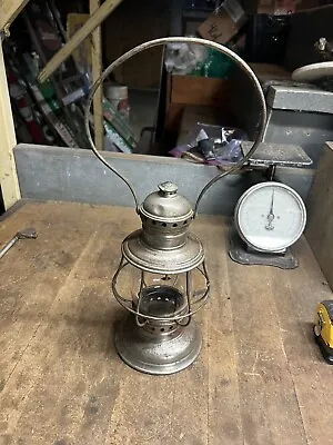 Vintage Old Rare Oil Lantern C.T Ham Brass Conductors Railroad RR Globe USA • $249.99