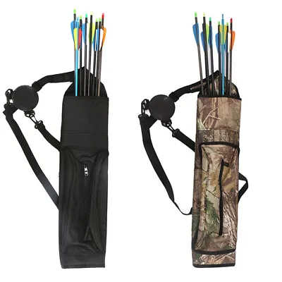 Archery Arrow Quiver Hunting Bow Holder Belt Shoulder Bag Backpack Pouch Outdoor • $36.98