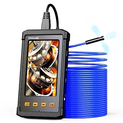 33FT Dual Lens Endoscope Camera LED 4.5  HD Snake Borescope Inspection Camera  • $108.99