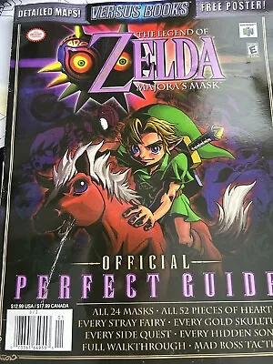 The Legend Of Zelda: Majora's Mask Official Perfect Guide (Versus Books) RARE • $30
