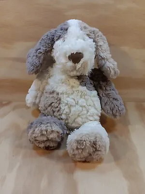 Mary Meyer Putty Pup Plush Stuffed Animal Dog Soft White Gray Cream Toy Stuffie • $11.44