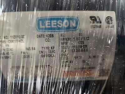 Leeson 1.5HP 1725RP Single Phase Motor - Blue (110910.00) • $250