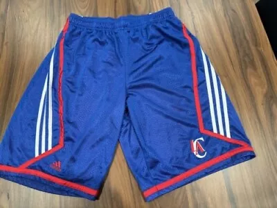 NWOT Adidas LA Clippers Shorts Men’s Large L Blue Basketball Embroidered Logo • $15