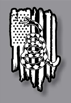 $4.99 • Buy Gadsden Don't Tread On Me Rattlesnake 1776 2A We The American Flag Sticker Decal