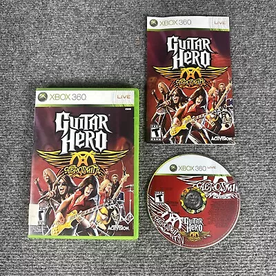 Guitar Hero: Aerosmith (Microsoft Xbox 360 2008) Complete With Manual • $9.99