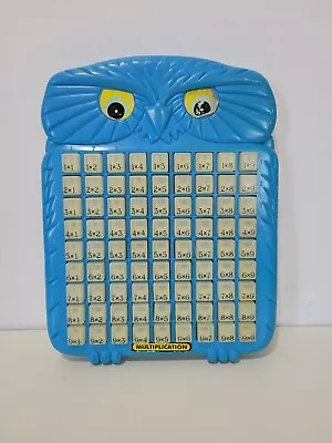 Vintage 1998 Magic Math Randtoy Multiplication Table Toy Press Blue Owl • $14.50