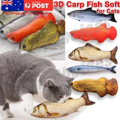 Pet Cat Play Fish Shape Mint Catnip Chewing Kids Gifts Interactive Scratch Toy • $7.69