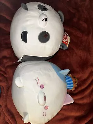 17in Mogu Cat And Mogu Panda Stuffed Animal Duo • $30