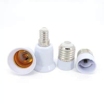 E14 To E27 To E14 Male Female LED Light Bulb Base Socket Holder Converter • £2.27