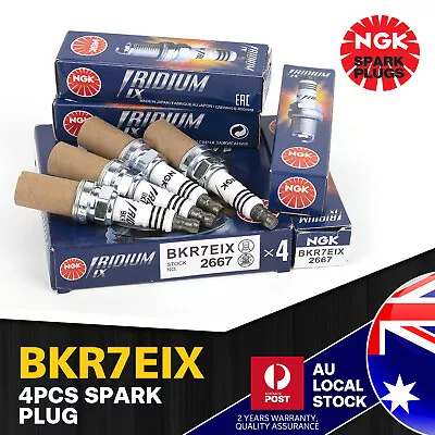 Set Of 4 Genuine OEM NGK 2667 Iridium IX Spark Plugs BKR7EIX Made In  Japanese • $55.99