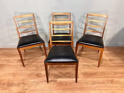 Set Of 4 Mid Century Vintage Danish Style Teak Dining Chairs By A H Mcintosh • £295