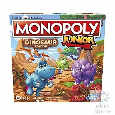 Monopoly Junior Dinosaur Theme Exclusive Fun Indoor Games For Kids Ages 5 And Up • $23.95