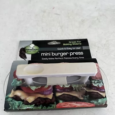 Hometown Gourmet Mini Burger Press Great For Making Sliders Brand New￼ • $5.40