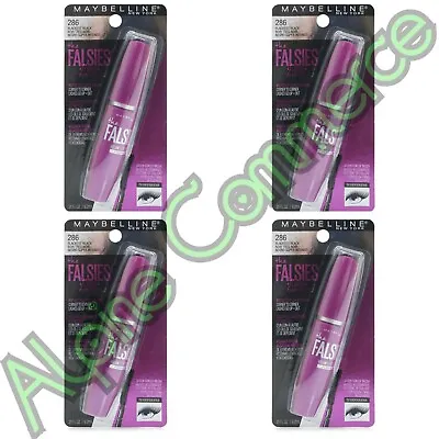 *4-Pack* Maybelline Volum'Express Mascara Blackest Black The Falsies 0.31 Oz • $21.99