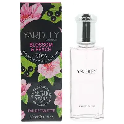 Yardley Blossom & Peach Eau De Toilette 50ml Spray For Her - NEW. Women's EDT • £10.40