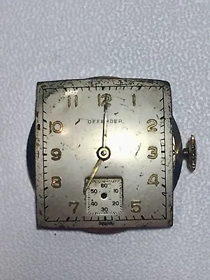 Antique Defender Watch Company Wrist Watch Movement Steampunk Swiss 7 Jewels NOS • $15