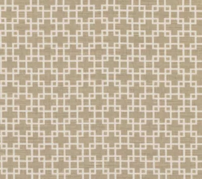 GEOMETRIC UPHOLSTERY FABRIC 3.64m Romo CUBIS TWINE FR RRP £180.18 • £99.99