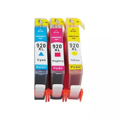 920XL CMY Multipack 3 Ink Cartridge Set For HP Officejet 6000 Printers Non OEM • £11.35