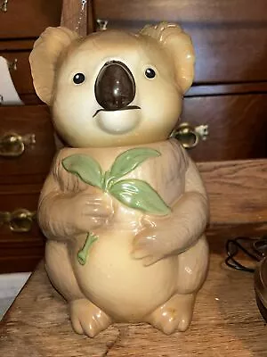Poppytrail Calif. Koala Bear Cookie Jar By Metlox 12  Tall • $24.99