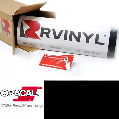 ORACAL 970RA Matte Black 070M Cast Film Vehicle Car Wrap Vinyl Sheet Roll • $19.99