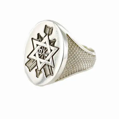 Order Of The Secret Monitor Solid Silver Masonic Ring • £108